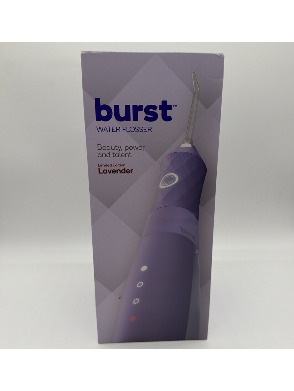 NEW BURST Cordless Water Flosser Electric Lavender 360° Rotating Tip w Perio Tip